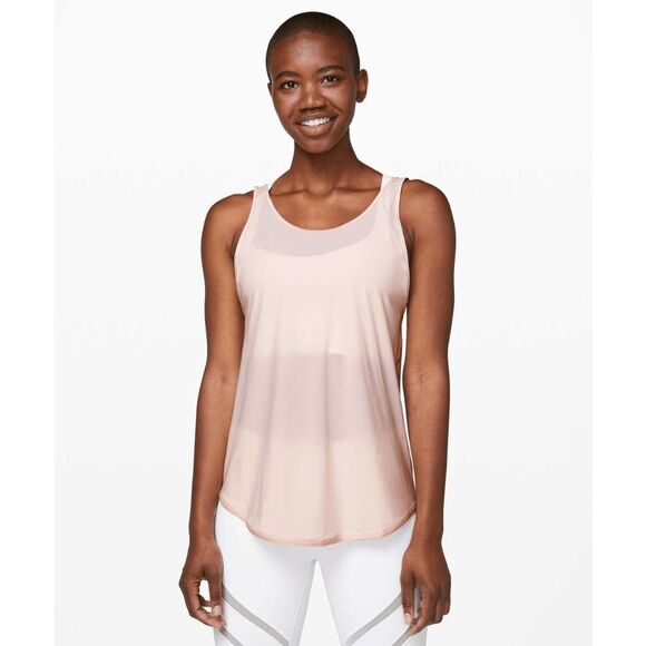 Lululemon Let It Slip Sheer Soft Stretchy Athletic Tank Top Size Large - Picture 7 of 9